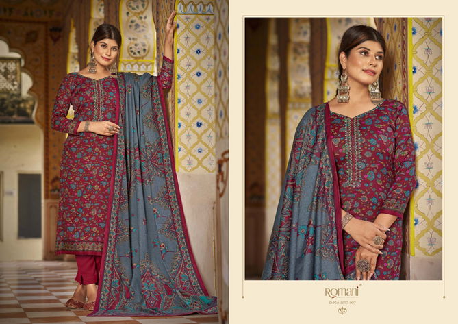 Romani Soneri Winter Wear Pashmina Dress Material Catalog
